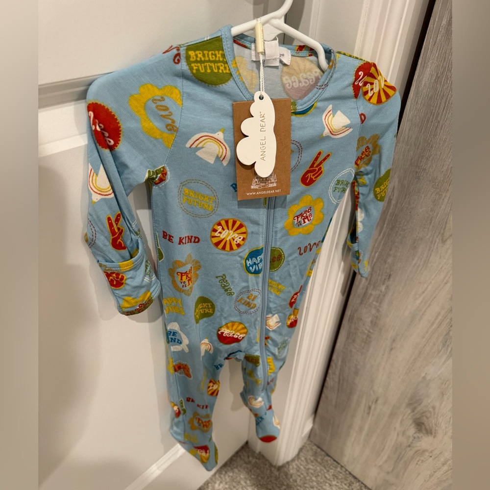 Angel Dear Zipper Footie - NWT